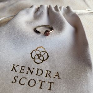 Kendra Scott Brown Druzy Open Band Ring ✨️ Size 7